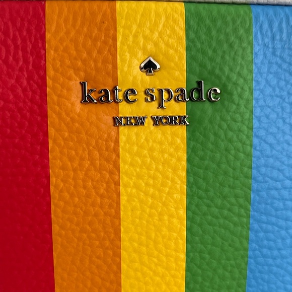 Kate Spade New York Kourtney Spectrum Stripe Camera Bag. NWT. - Picture 3 of 16